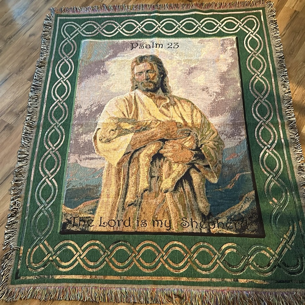 Caring Keepsake Psalm 23 - 🌿Tapestry/ Throw - 49x63. - 🌿 New condition